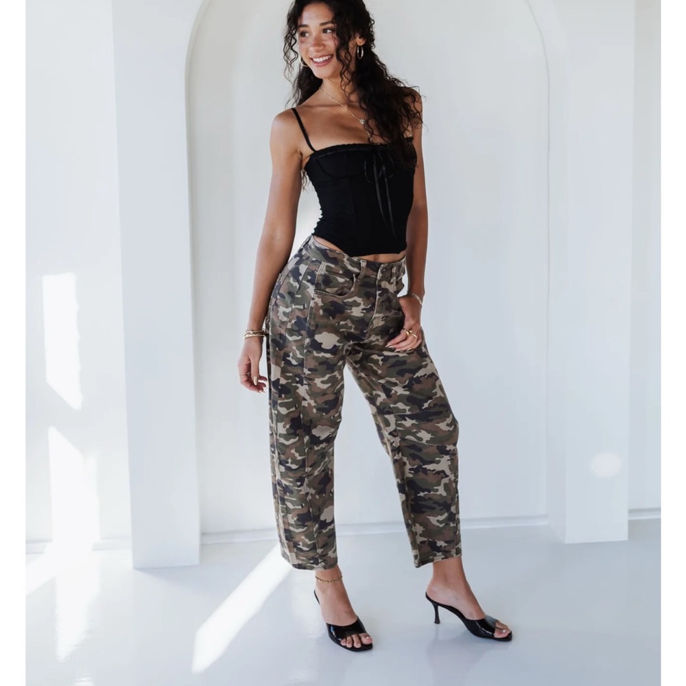 Cello Camouflage Ankle Pants